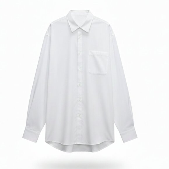 NWOT | Men's Classic White Long Sleeve Button Up Dress Shirt Business | 3XL - Picture 1 of 5